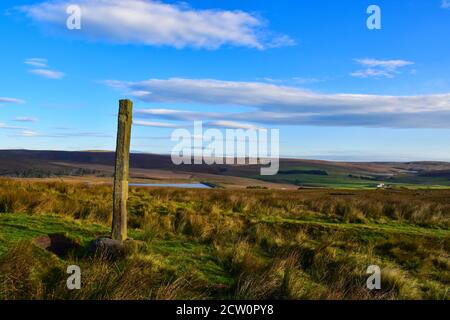 Reap's Cross, Heptonstall Moor, Pennine Bridleway, Pennines, West Yorkshire Stockfoto