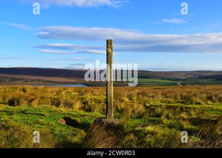 Reap's Cross, Heptonstall Moor, Pennine Bridleway, Pennines, West Yorkshire Stockfoto