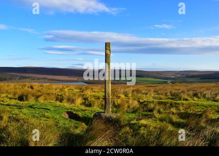 Reap's Cross, Heptonstall Moor, Pennine Bridleway, Pennines, West Yorkshire Stockfoto