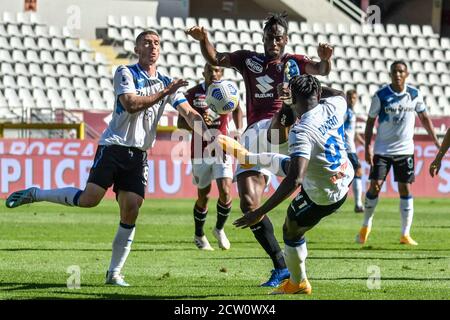 Turin. Serie A Tim 2020/2021 Liga Spiel. Turin gegen Atalanta. Olympisches Stadion Im Bild: Duvan Zapata Stockfoto