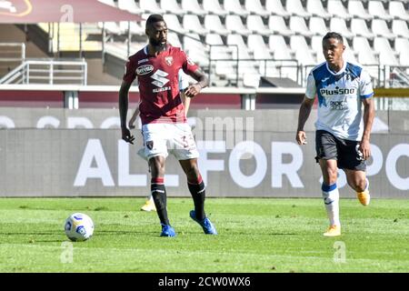 Turin. Serie A Tim 2020/2021 Liga Spiel. Turin gegen Atalanta. Olympiastadion Im Bild: Nicols Nkoulou Stockfoto