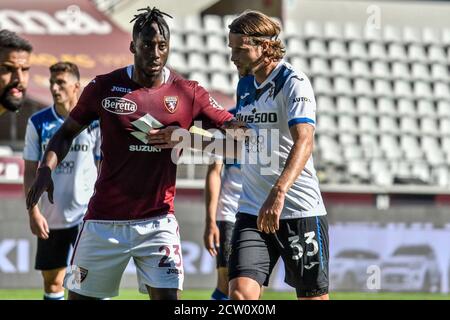 Turin. Serie A Tim 2020/2021 Liga Spiel. Turin gegen Atalanta. Olympiastadion Im Bild: Soualiho Meite Stockfoto
