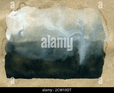 Aquarell Grunge Nahaufnahme gemalt Hintergrund oder Textur Stockfoto