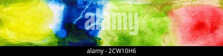 Abstrakt Regenbogen Aquarell gemalt Hintergrund oder Textur Stockfoto