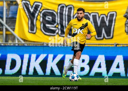 BREDA, Niederlande, 26-09-2020, Fußball, Rat verleghstadion, niederländische Jupiler Liga, Saison 2018/2019, NAC Spieler Mounir El Allouchi während des Spiels NAC - Jong PSV Stockfoto