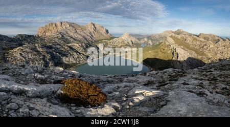 Puig major y enbalses de Cuber y Gorg Blau, Escorca, Mallorca, Balearen, Spanien Stockfoto