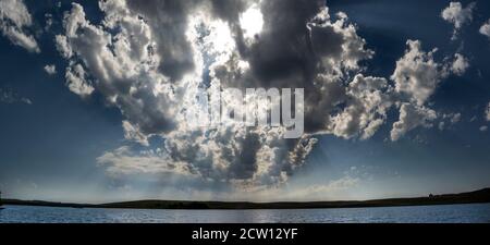 Lake of Monks (lac des moines) in Aubrac Region, Aveyron Department, Occitanie, Frankreich Stockfoto