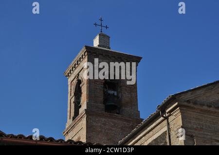 Mittelalterliche Dorf nidastore ist Teil der Gemeinde Arcevia, in der Provinz Ancona, in der Region Marken Stockfoto