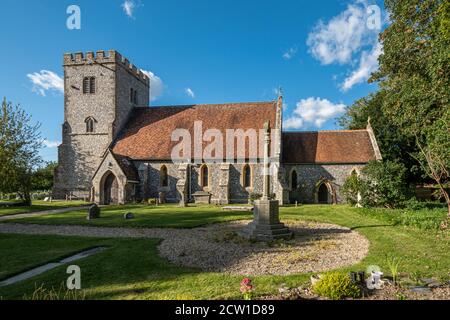 St. Mary and Saint Nicholas Church im Dorf Compton, Berkshire, Großbritannien Stockfoto