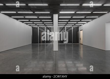 Interieur der White Cube Bermondsey Kunstgalerie, London, Vereinigtes Königreich Stockfoto