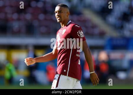Turin, Italien. September 2020. Gleison Bremer (Turin FC) während Torino vs Atalanta, italienische Serie EIN Fußballspiel in Turin, Italien, September 26 2020 Kredit: Unabhängige Fotoagentur/Alamy Live Nachrichten Stockfoto
