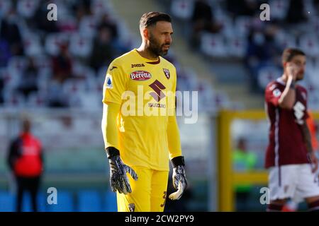 Salvatore Sirigu (FC Turin) während des Spiels Torino gegen Atalanta, italienische Fußballserie A, Turin, Italien, 26. September 2020 Stockfoto