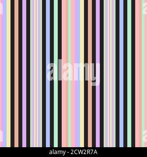 Regenbogen gestreift nahtlose Muster Hintergrund geeignet für Mode-Textilien, Stock Vektor