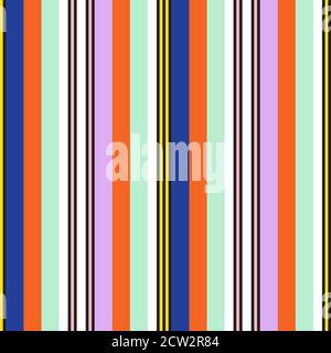 Regenbogen gestreift nahtlose Muster Hintergrund geeignet für Mode-Textilien, Stock Vektor