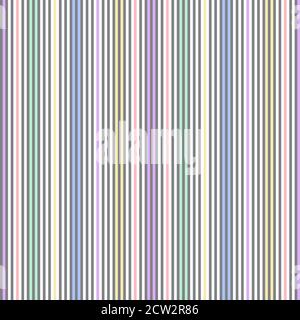 Regenbogen gestreift nahtlose Muster Hintergrund geeignet für Mode-Textilien, Stock Vektor