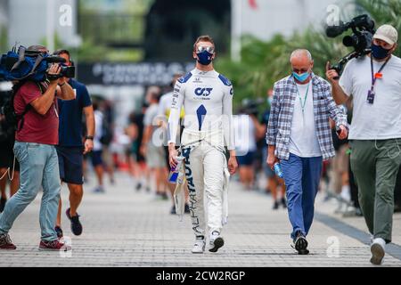 KVYAT Daniil (rus), Scuderia AlphaTauri Honda AT01, Portrait während der Formel 1 VTB Russian Grand Prix 2020, vom 25. Bis 27. September 2020 auf der so Stockfoto