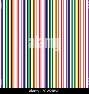 Regenbogen gestreift nahtlose Muster Hintergrund geeignet für Mode-Textilien, Stock Vektor