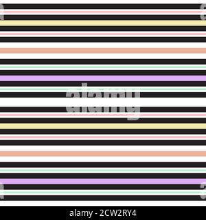 Regenbogen gestreift nahtlose Muster Hintergrund geeignet für Mode-Textilien, Stock Vektor