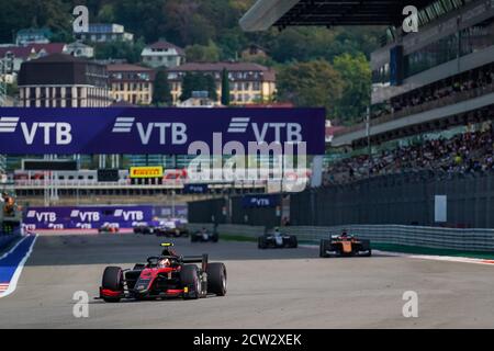 04 Ilott Callum (gbr), Uni-Virtuosi, Dallara F2 2018, Aktion beim 10. Lauf der FIA Formel-2-Meisterschaft 2020 vom 25. Bis 27. September Stockfoto