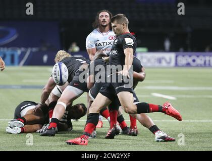 Richard Wigglesworth von Saracens während des Champions Cup, Halbfinale Rugby Union Spiel zwischen Racing 92 und Saracens am 26. September 2020 in Paris Stockfoto