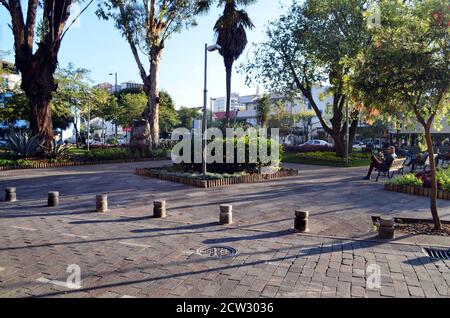 Ecuador - Quito Park in La Mariscal Stockfoto