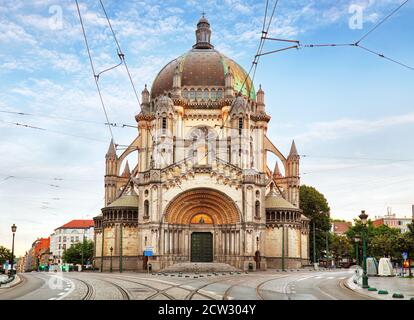 Brüssel - Königliche Kirche der Heiligen Maria Stockfoto