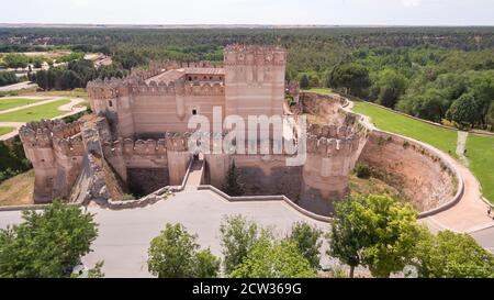 Schloss von Coca in der Provinz Segovia, Spanien Stockfoto