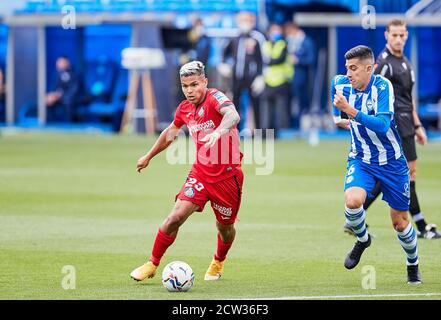 Cucho Hernandez von Getafe CF beim spanischen Meisterschaftsspiel La Liga zwischen Deportivo Alaves und Getafe CF am 26. september 2020 bei mir Stockfoto