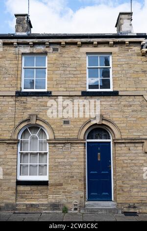 Titus-Straße in die UNESCO-Welterbe Saltaire, Bradford, West Yorkshire, England Stockfoto