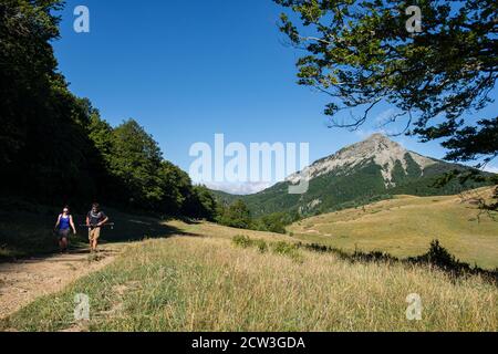 ruta de las Golondrinas, barranco de Petrechema, pirineos occidentales, , Huesca, Aragón, Spanien, Europa Stockfoto