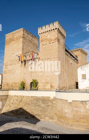 castillo de Aguas Mansas, construido durante los siglos XIII y XIV, Agoncillo, La Rioja , Spanien, Europa Stockfoto