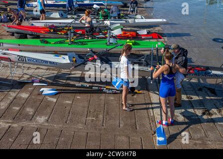 Irish Offshore Rowing Championships, Portmagee, County Kerry, Irland, September 2020 Stockfoto