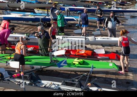 Irish Offshore Rowing Championships, Portmagee, County Kerry, Irland, September 2020 Stockfoto