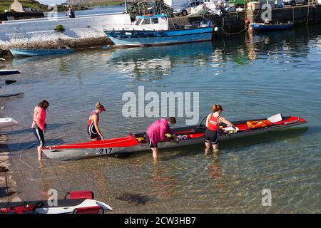 Irish Offshore Rowing Championships, Portmagee, County Kerry, Irland, September 2020 Stockfoto