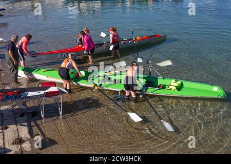 Irish Offshore Rowing Championships, Portmagee, County Kerry, Irland, September 2020 Stockfoto