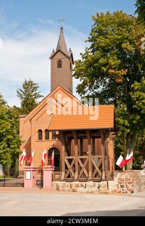 Kirche in Szczepanowo in Polen Stockfoto