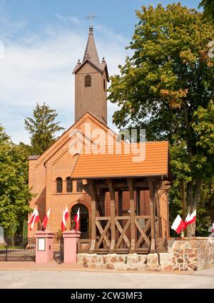 Kirche in Szczepanowo in Polen Stockfoto