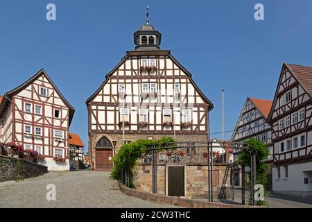 Rathaus, Homberg (Efze), Hessen, Deutschland Stockfoto