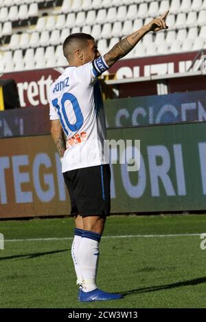 10 Alejandro Gomez (Atalanta) während des Spiels Torino gegen Atalanta, italienische Fußballserie A, Turin, Italien, 26. September 2020 Stockfoto