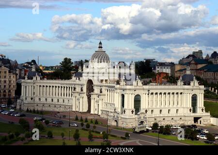 Palast der Bauern in Kazan - Gebäude des Ministeriums Der Landwirtschaft und Ernährung Republik Tatarstan Russland Stockfoto