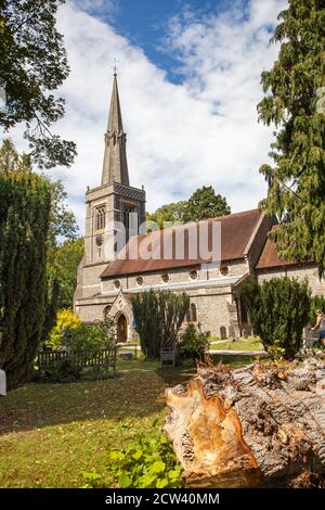 St. Marys Pfarrkirche in der ruhigen Quintessenz Chilterns Buckinghamshire Landstadt von Princes Risborough England Stockfoto