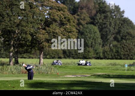 Schwedens Rikard Karlberg auf dem vierten Loch während des vierten Tages der Irish Open im Galgorm Castle Golf Club, Ballymena. Stockfoto