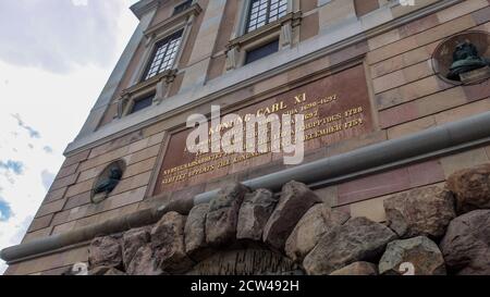 Kungliga Slottet, Stockholms Königspalast. Es ist ein königlicher Palast an der Norrström im nördlichen Teil von Gamla Stan in Stockholm, Schweden. IT i Stockfoto