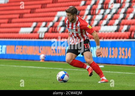 Lynden Gooch (11) von Sunderland in Aktion Stockfoto