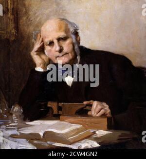 Francis Galton. Porträt des englischen Statistikers und Universalgelehrten aus der viktorianischen Zeit, Sir Francis Galton (1822-1911) von Charles Wellington Furse, Öl auf Leinwand, 1903 Stockfoto