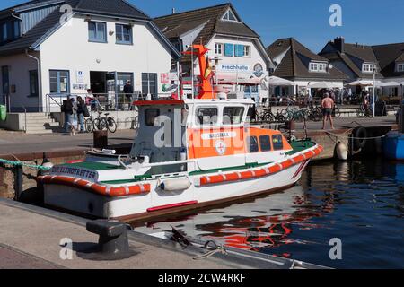 Hafen Vitte, Hiddensee, Rügen, Mecklenburg-Vorpommern, Deutschland Stockfoto