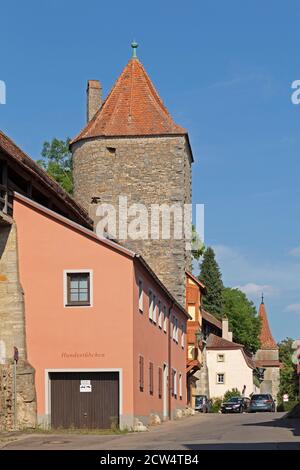 Henkersturm, Altstadt, Rothenburg ob der Tauber, Mittelfranken, Bayern, Deutschland Stockfoto