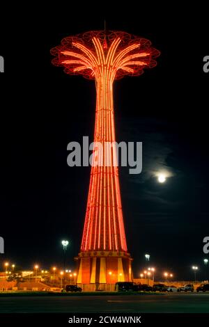Coney Island Parachute Jump, Brooklyn, New York City Stockfoto