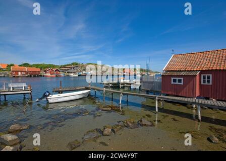 Nord Koster Insel von Süd Koster Insel, Schweden Stockfoto