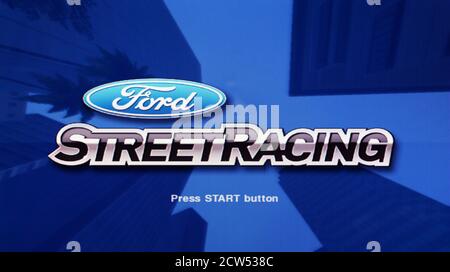 Ford Street Racing – Sony PlayStation 2 PS2 – Editorial Nur verwenden Stockfoto